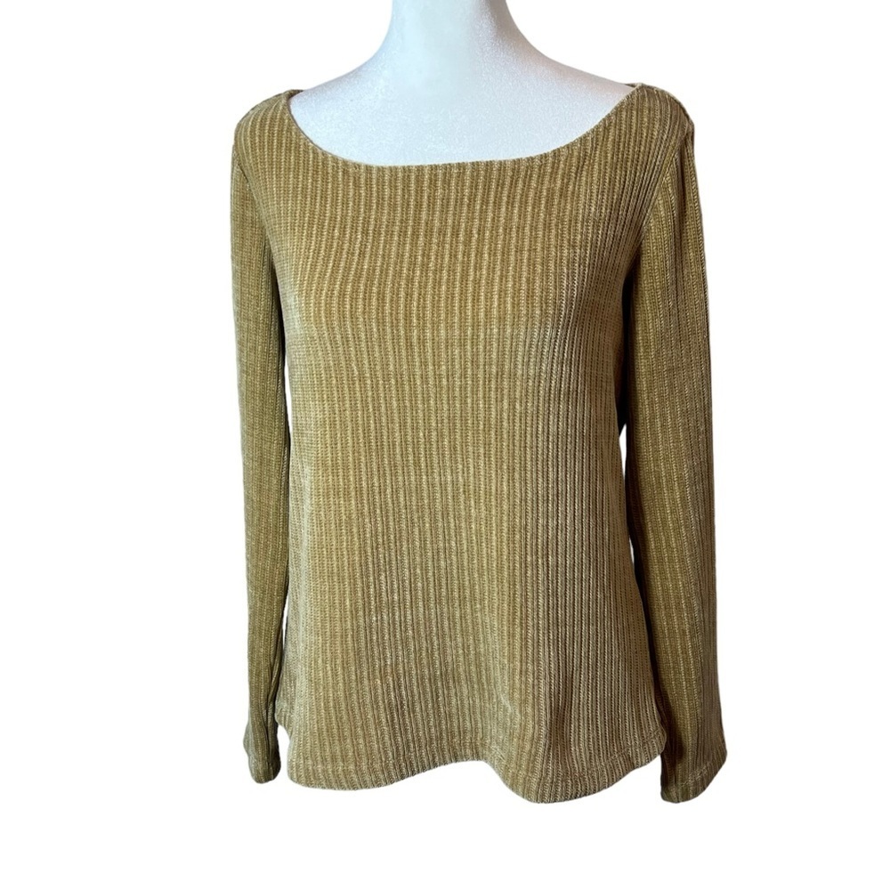 L'AGENCE Soft Knit Sweater, Gold Yellow, NWT, Small - Picture 2 of 4